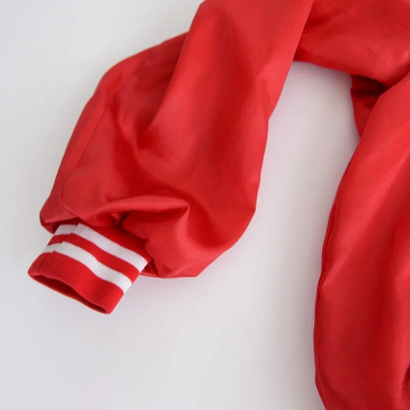 Vintage West Ark made in U.S.A. Citgo  Motor oil Red Button Up Varsity Jacket - Picture 9 of 15